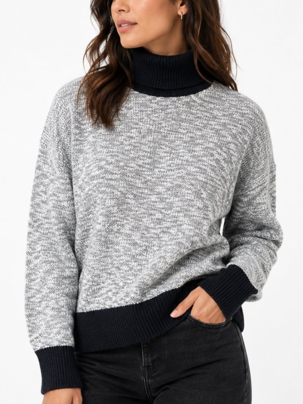 L.L. Bean Knit Turtleneck Sweater Size XS
